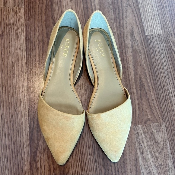J. Crew Factory Shoes - J.Crew Zoe Suede Leather D'Orsay Flats